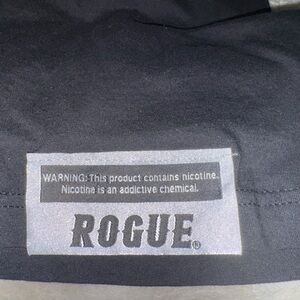 Rogue Nicotine Black T-Shirt with White Neckprint